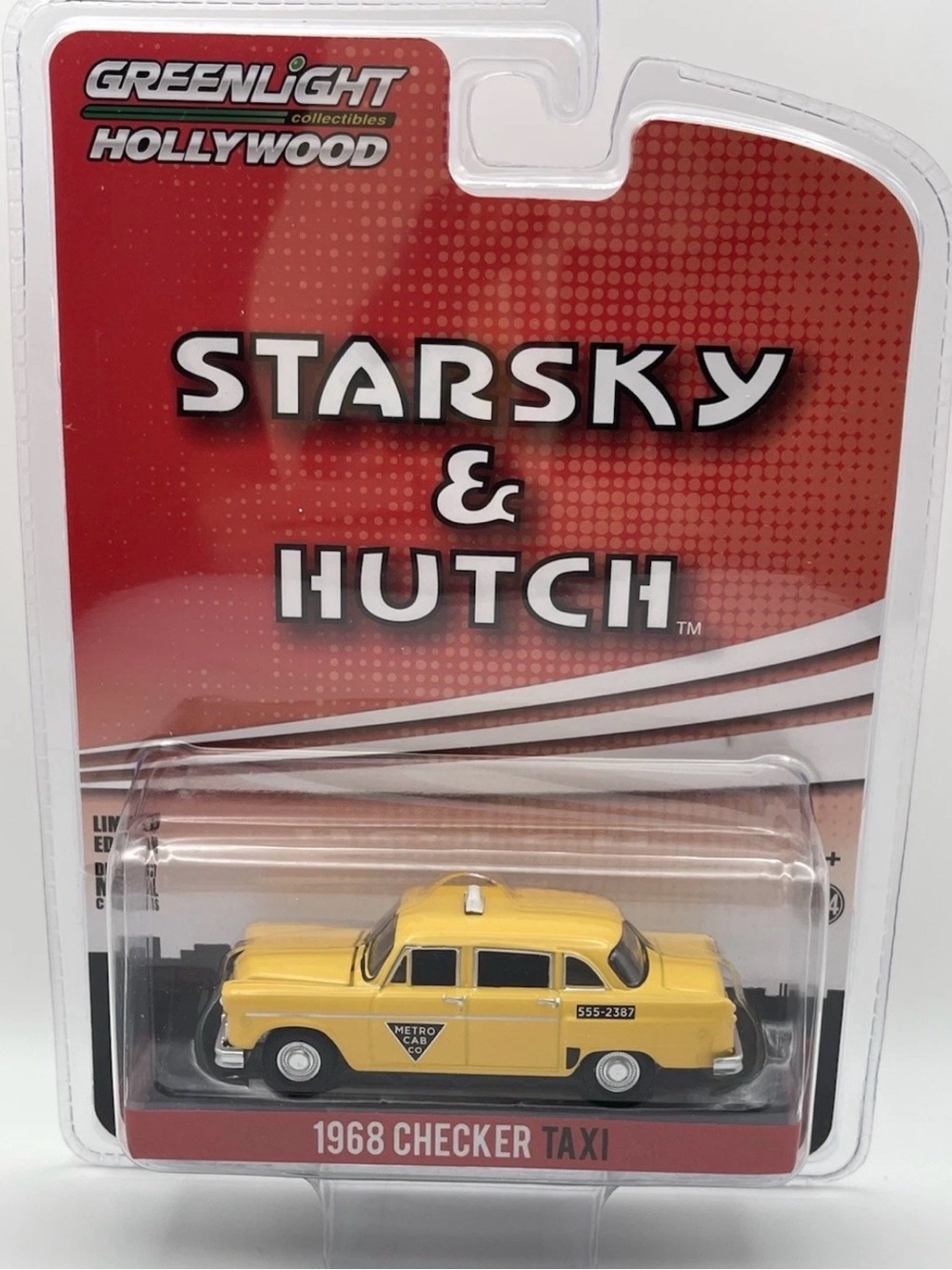 Greenlight Hollywood Starsky & Hutch 1968 Checker Taxi Cab GREAT DEAL